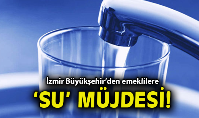 Emeklilere Su Faturasında Yüzde 50 İndirim!