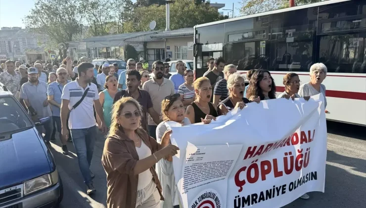 Harmandalı Çöplüğü Protesto Edildi