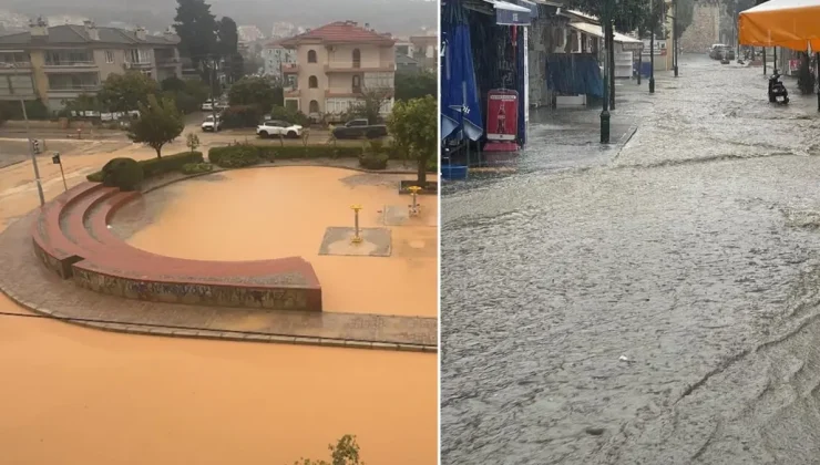 Çeşme’de Sağanak, Alaçatı’yı Su Altında Bıraktı!