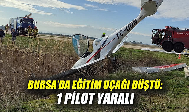 Eğitim Uçağı Piste Terk Etti, Kaza Oldu!