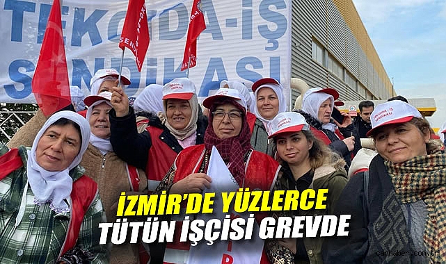 İzmir’de Tütün İşçileri Greve Gitti! Mücadele Sürüyor