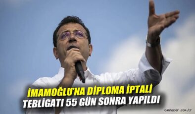 İmamoğlu’nun Diploması 55 Gün Sonra İptal Edildi!