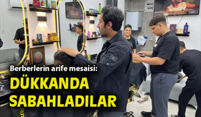 Bayram Yoğunluğunda Berberler Gece Gündüz Çalıştı