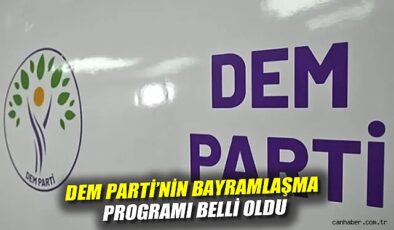DEM Parti Bayramda Parti Heyetlerini Ağırlıyor