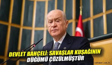 Bahçeli: Ortadoğu’da Savaşlar Kuşağı Kuruldu!