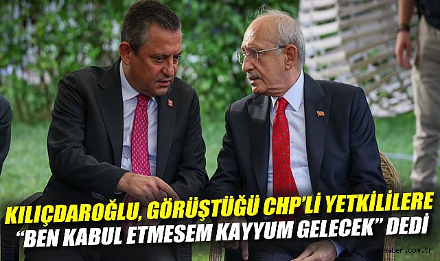 Kılıçdaroğlu’ndan Kurultayda Kritik Görüşme!