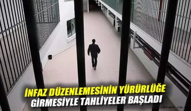 Cezaevlerinde Tahliyeler Başladı: Yargı Paketi Yürürlükte!
