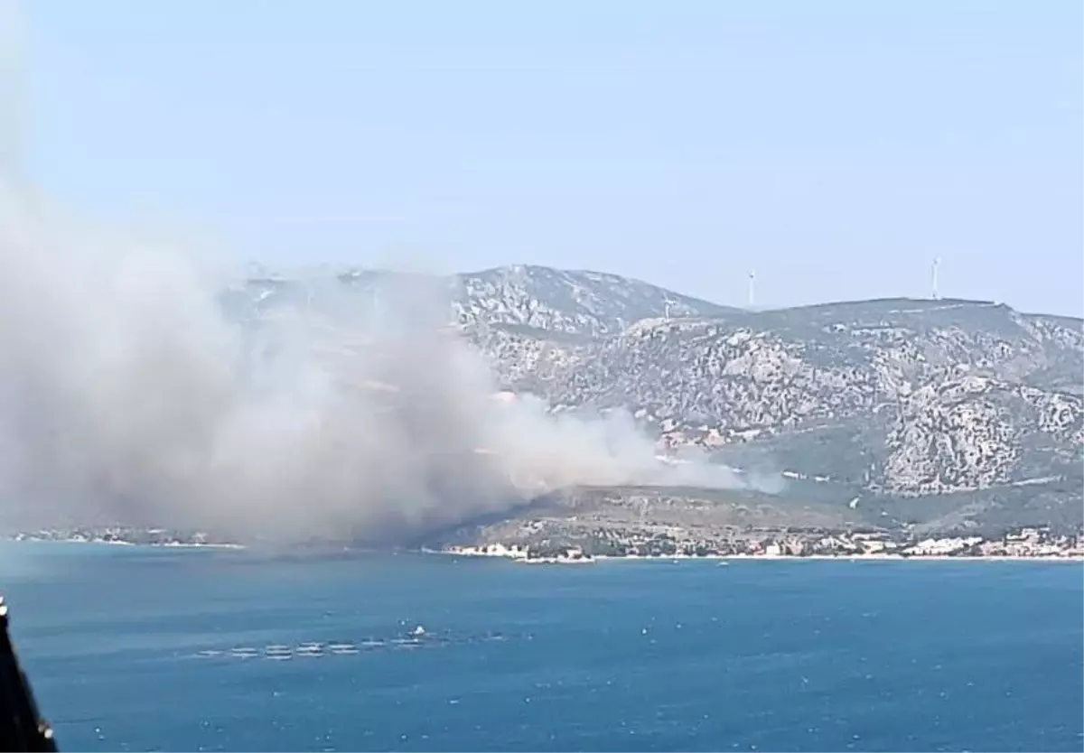 Yangın İzmir Karaburun’da Kontrol Altında!