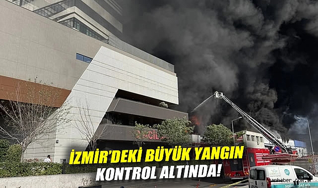 İzmir’de Hastane Yanında Yangın, Hastalar Tahliye Edildi!