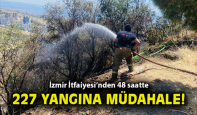 İzmir’de Yangınla Mücadele 24 Saat Kesintisiz Devam Ediyor!
