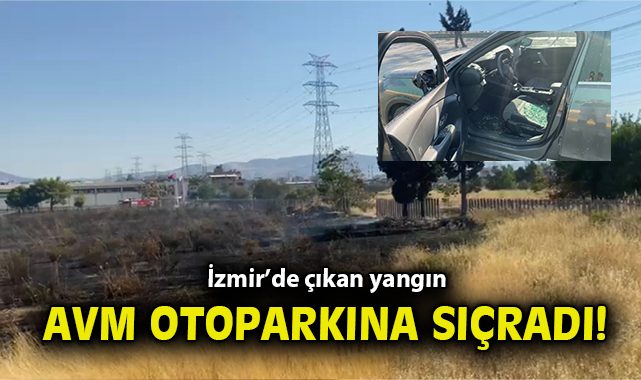 Bornova’da AVM Yanında Yangın Paniği!
