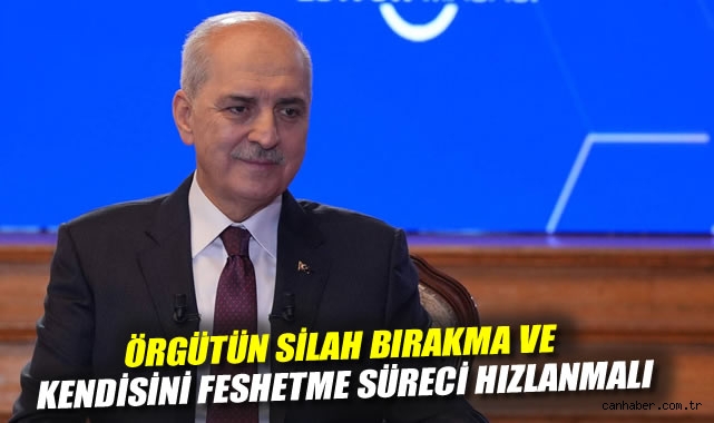 TBMM Başkanı: Örgüt Silah Bırakmalı