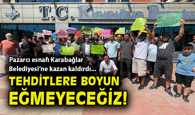 Pazarcılardan Belediye Önünde Haykırış: İsyan!