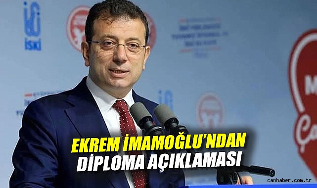 İmamoğlu’ndan Diplomada Hukuksuzluk Tepkisi!