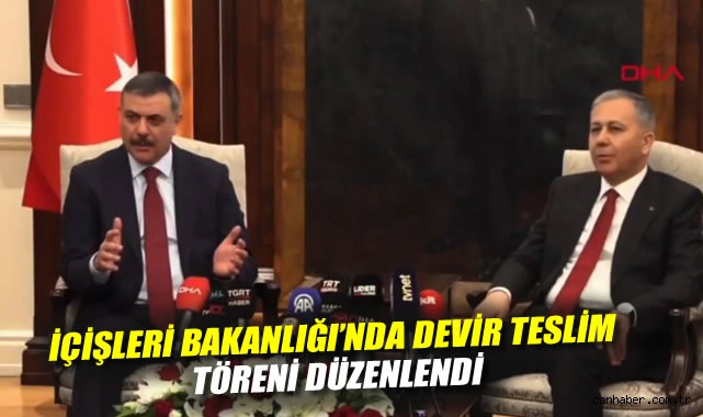 İçişleri Bakanlığı’nda Devir Teslim Töreni Yapıldı