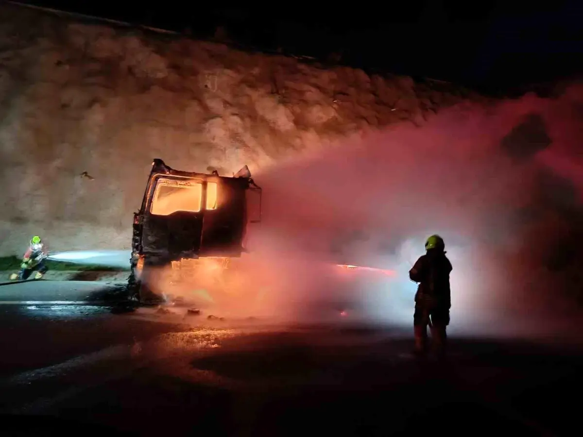 İstanbul-İzmir Otoyolu’nda Tır Yangını Paniği!