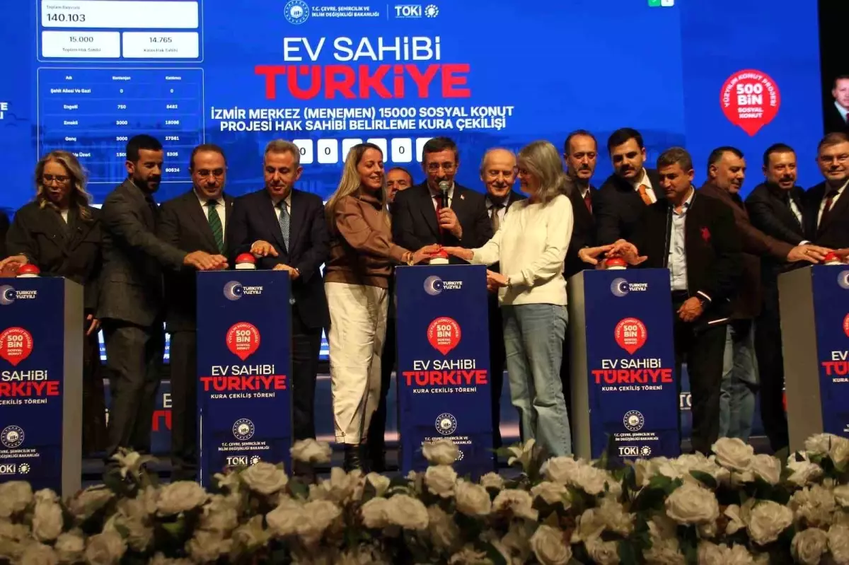 İzmir’de 21 Bin 20 Sosyal Konut Kura Çekimi Yapıldı!