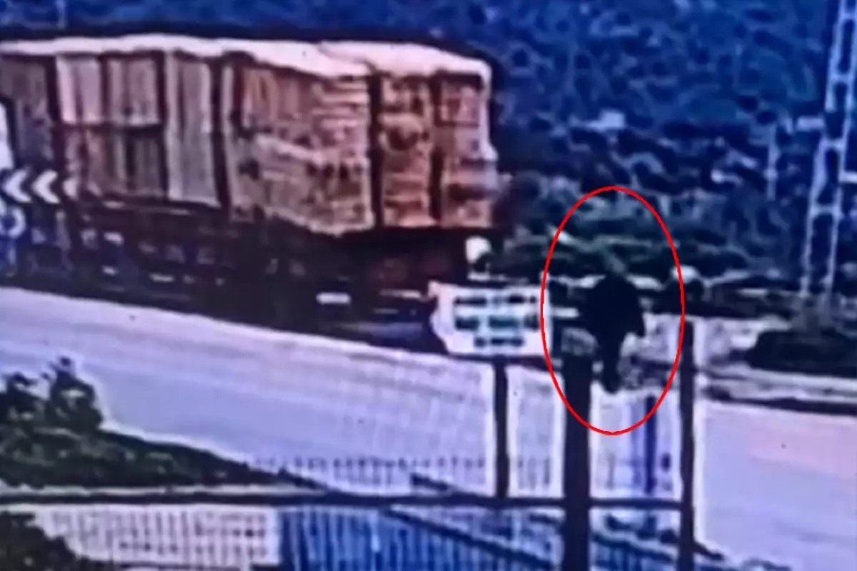 Tırın Dorsesinden Düşen Saman Balyaları Can Aldı