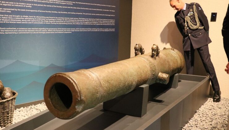 Tarihi Gemi Topu İzmir’de Sergilenmeye Başladı