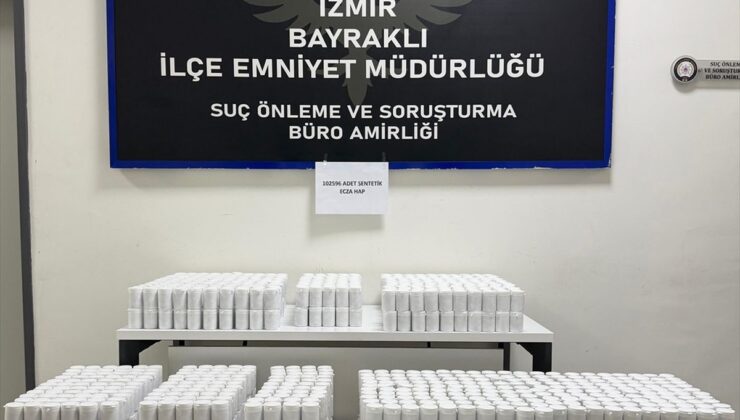 İzmir’de 102 Bin Uyuşturucu Hap Ele Geçirildi!