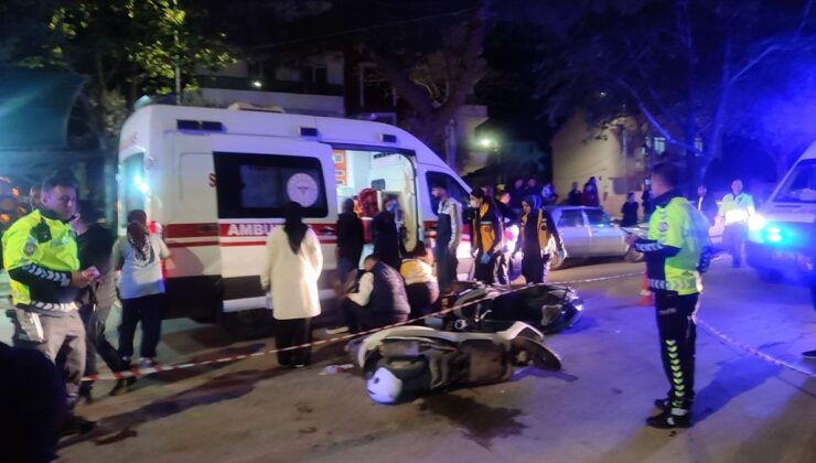 Motosiklet Kazasında 3 Yaralı, Anı Kamerada!